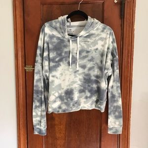 Cropped Tie Dye Hoodie